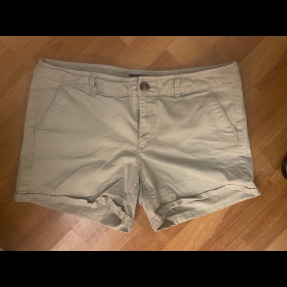 American Eagle Midi Stretch Khaki